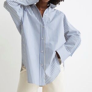 H&M oversized button down shirt with wide cuffs